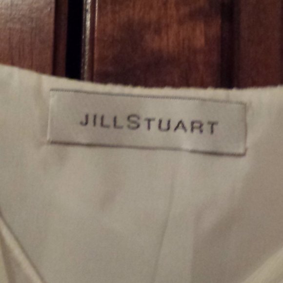 JILL STUART cream silk dress size 2 - Picture 4 of 7